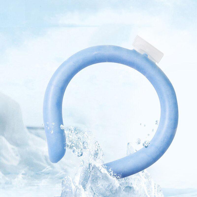 2023新作  ネッククーラー アイスネックバンド 自然凍結 ネックリング 熱中症対策 冷たい クールリング 首 冷却リング 28℃ ひんやりグッズ｜masayastore｜02