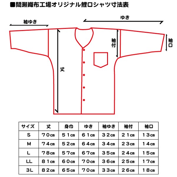 鯉口シャツ 全身持ち込み生地で製作 オーダーメイド カスタムオーダー