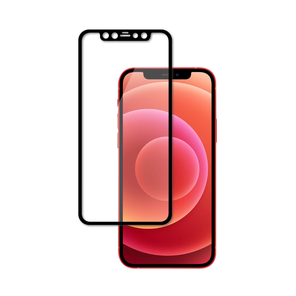 iPhone12 ガラスフィルム 保護フィルム 全面保護 アイフォン12 液晶保護フィルム フィルム 黒縁 シズカウィル | シズカウィル | 01