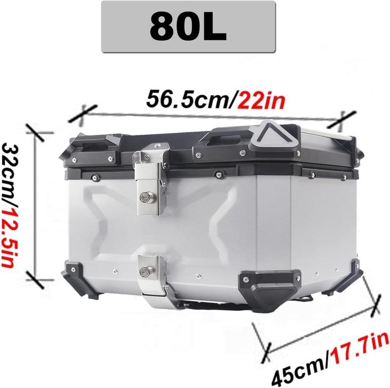 100L アルミ製オートバイリアボックス　ヘルメット2個 定価30.000円 100L 80L 65L 55L 45L 36L 28L リアボックス アルミ製 バイク トップ