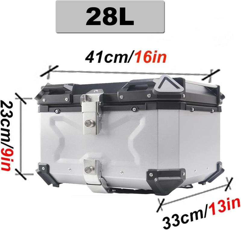 100L 80L 65L 55L 45L 36L 28L リアボックス アルミ製 バイク トップ