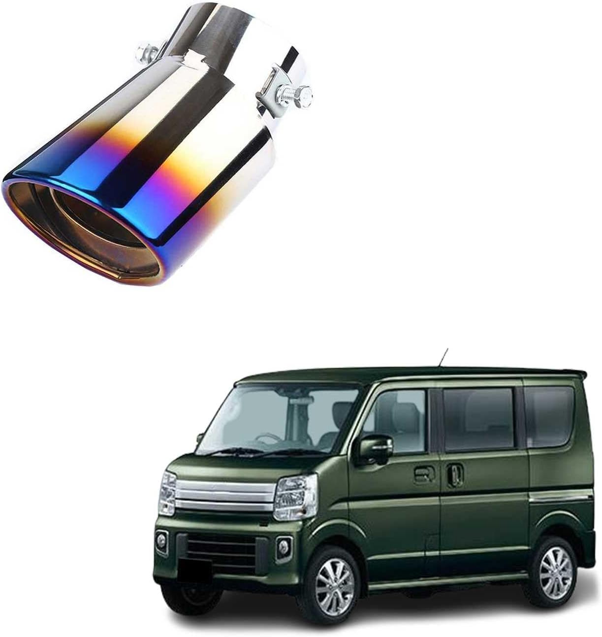 車外用品 ステンレス製 マフラーカッター スズキ?エブリイ/エブリイ