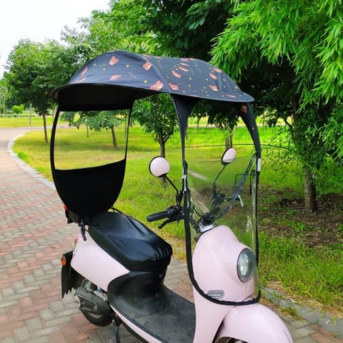 原付用レインルーフ　屋根　カバー　50cc バイク 屋根 スクーター 後付け 自転車レインカバー バイクルーフ