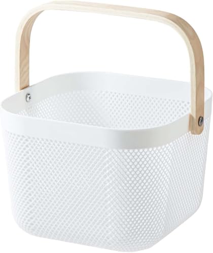 バスケット 大きいかご 銭湯 カゴ 買い物かご お風呂 持ち運び 木製