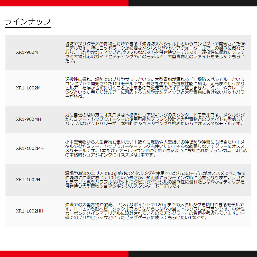 メジャークラフト クロスライド 1G XR1-1002M 送料無料｜masubitoshoten｜04