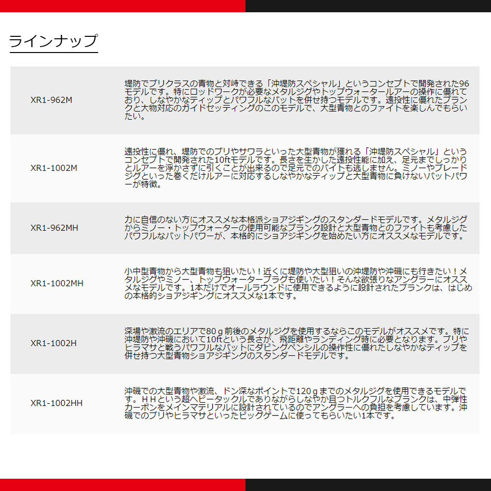 決算セール メジャークラフト クロスライド 1G XR1-1002M 送料無料の画像