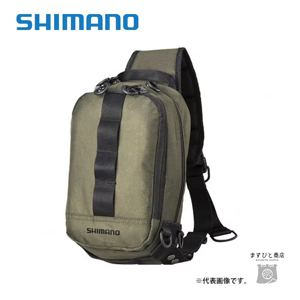 シマノ スリング ショルダーバッグ BS-025T カーキ M 送料無料