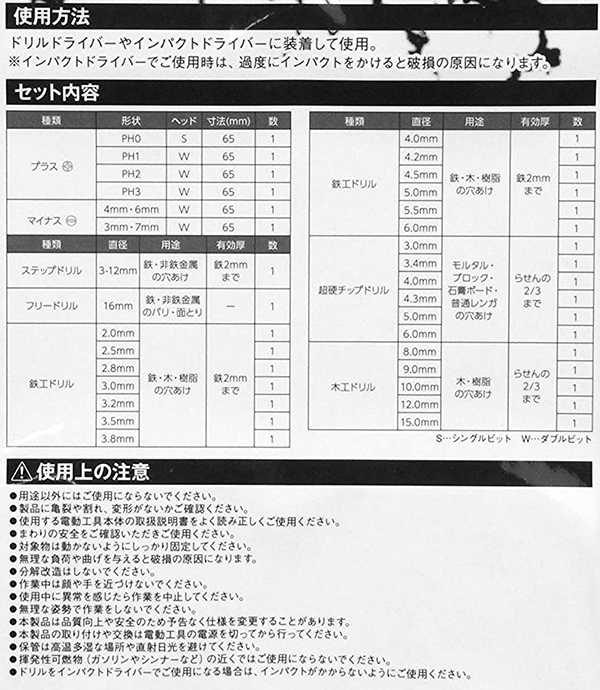 ドリルビット 六角軸 セット 穴あけドリル ビット 32点 ドリル刃 キリ