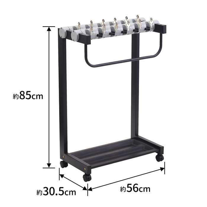 傘立て 業務用 鍵付き 12本収納 カサ立て カギ付き傘立て かさたて