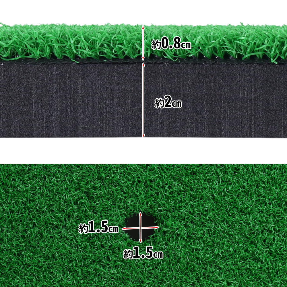 ゴルフマット ショットマット 大型 1m×2m 練習用 練習 スイング 100cm