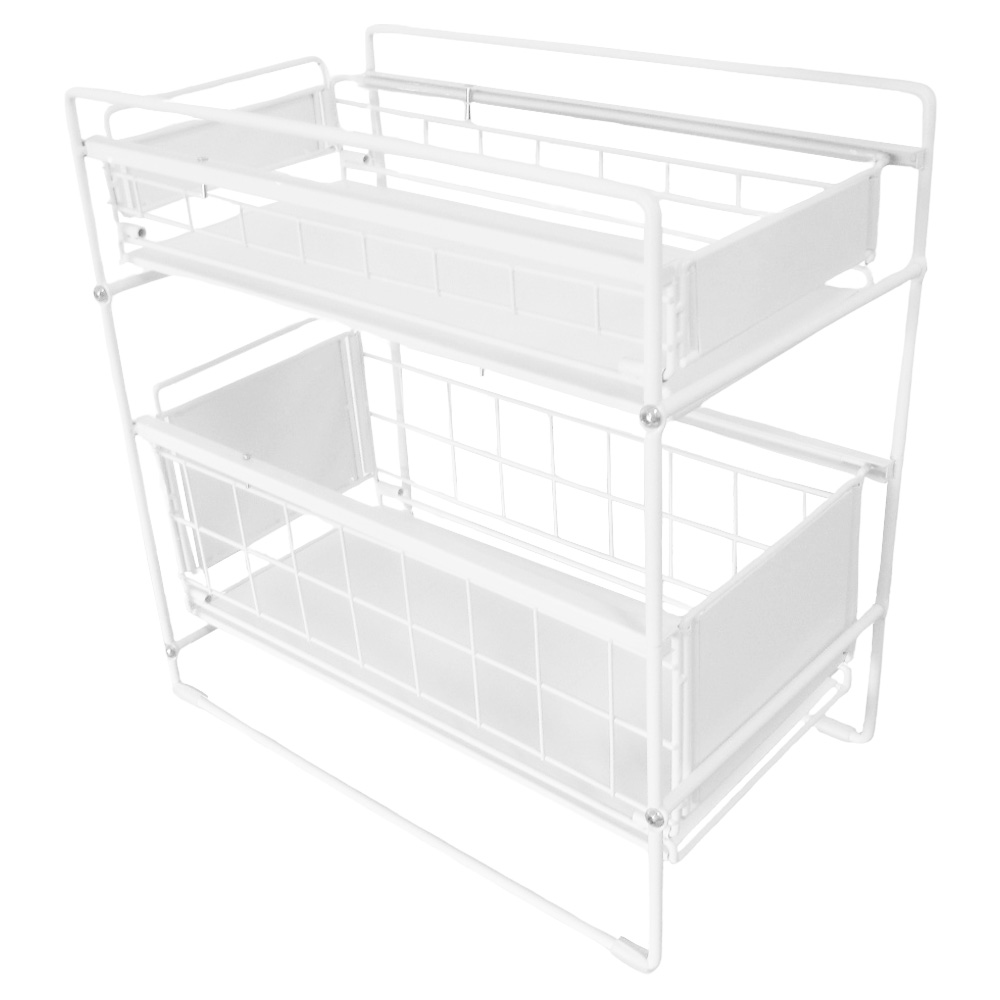 シンク下収納 ラック スライド 棚 2段 引き出し 調味料収納ラック 台所