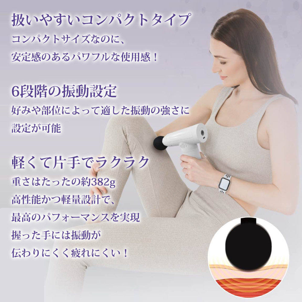 マッサージ器 小型 ハンディマッサージャー マッサージガン 足