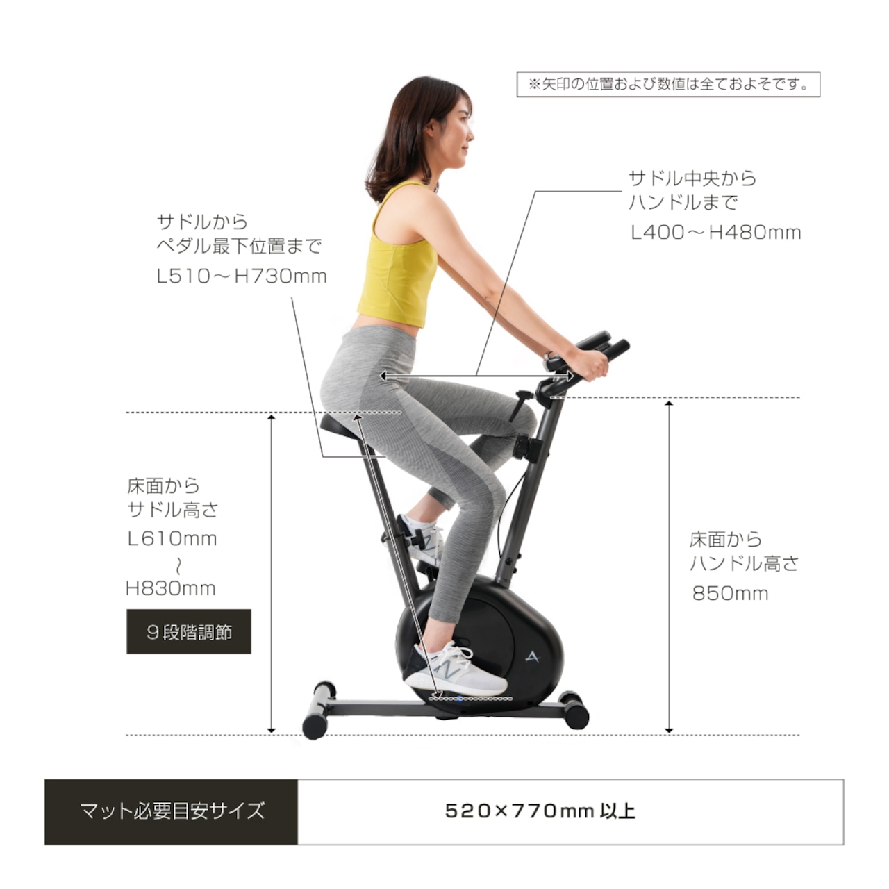 フィットネスバイク エアロバイク アルインコ エアロマグネティック