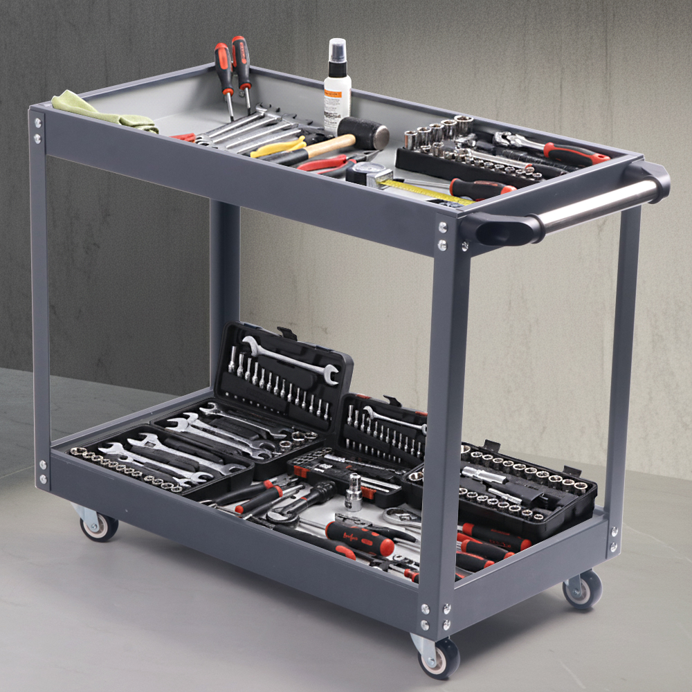 ツールワゴン ツールカート 2段 工具ワゴン 工具収納 キャスター付き