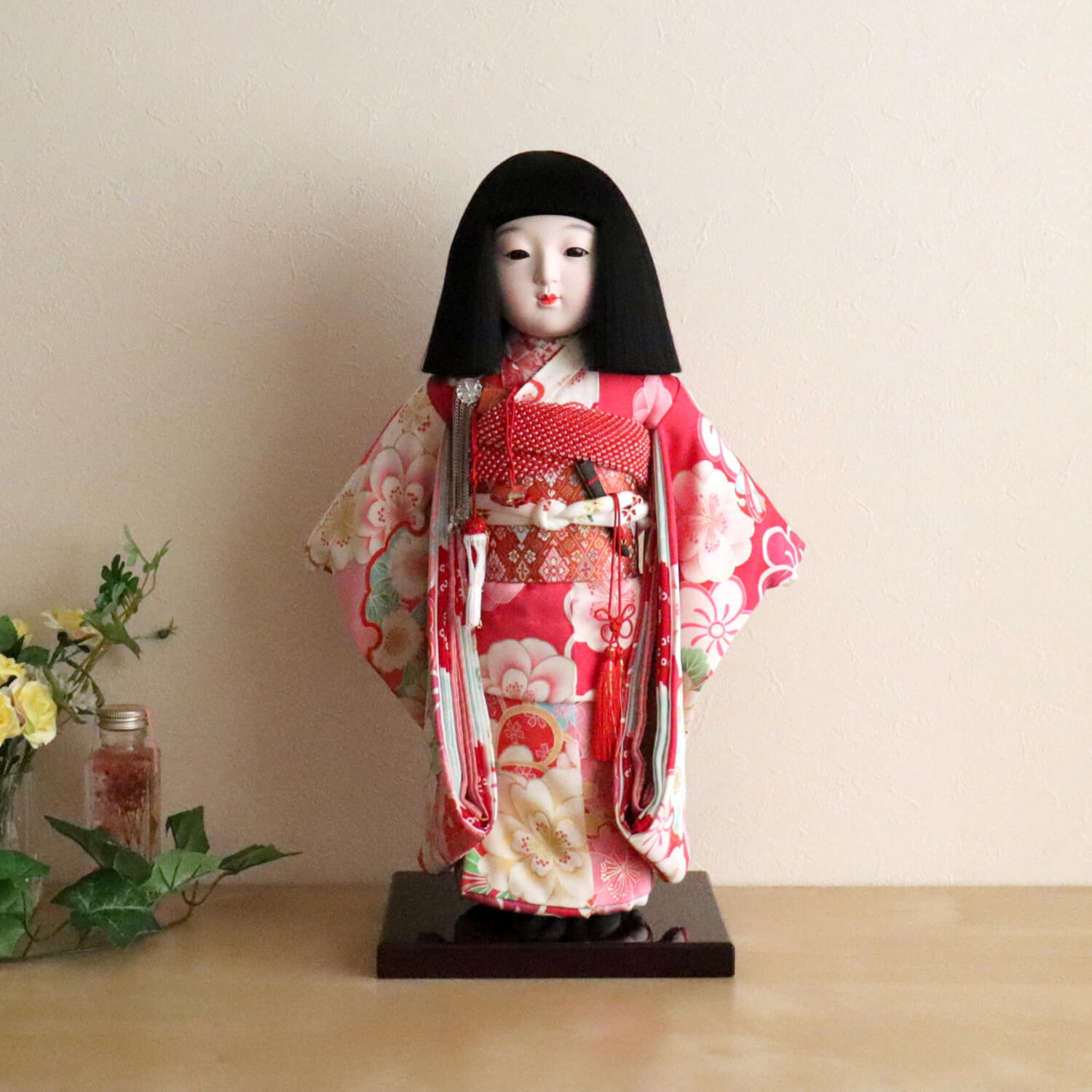 市松人形　錦紗着物(大)　襦袢付き 市松人形錦紗着物(大)襦袢付き