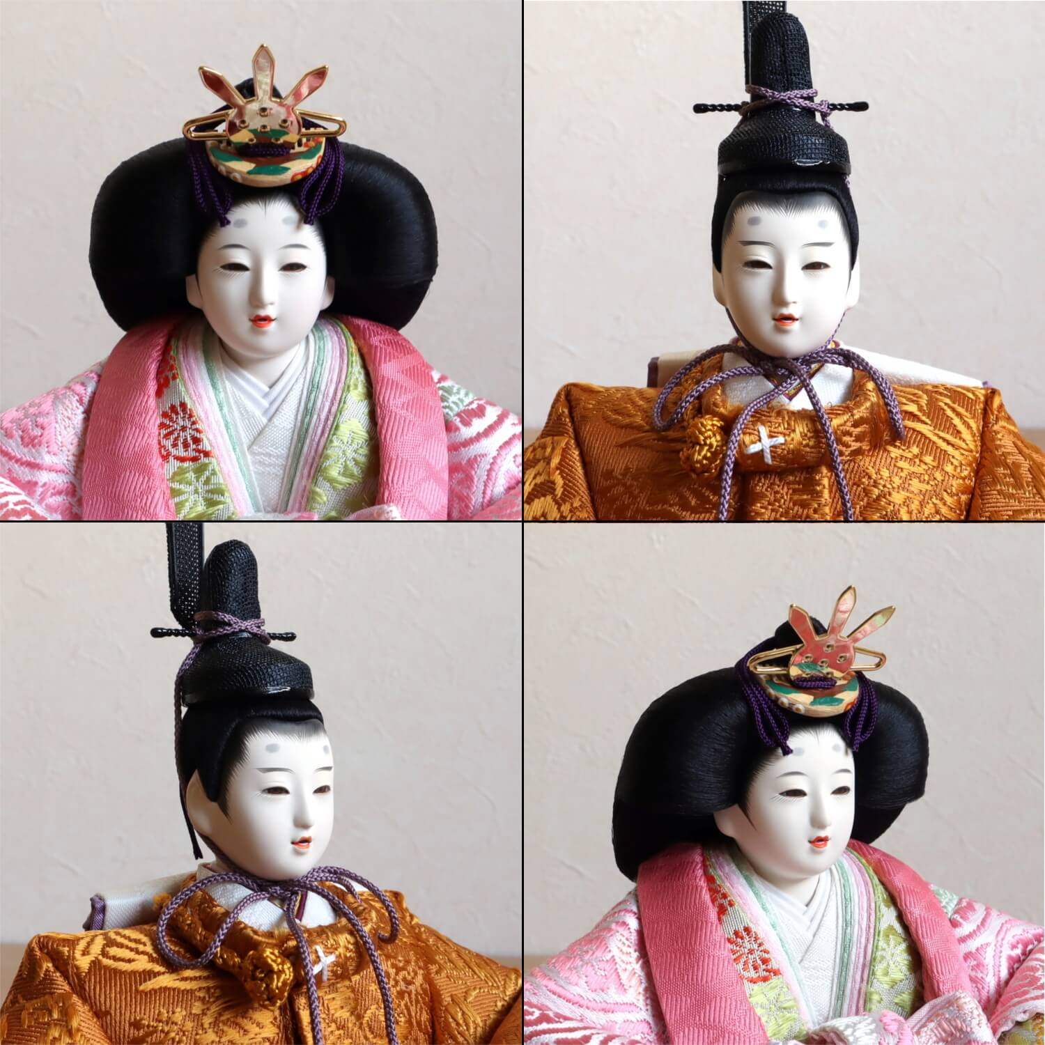 雛人形 ひな人形 おひなさま 平安雛幸 京11番 正絹西陣織 黄櫨染 桐竹