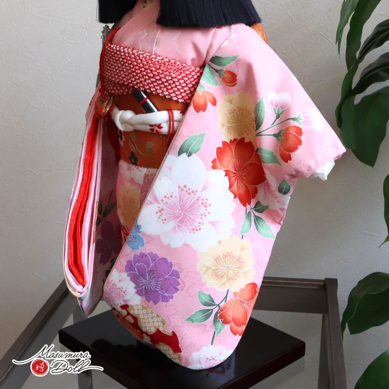市松人形 元賀章介 12号尺二別染 着尺 桜 ピンク色 増村人形店