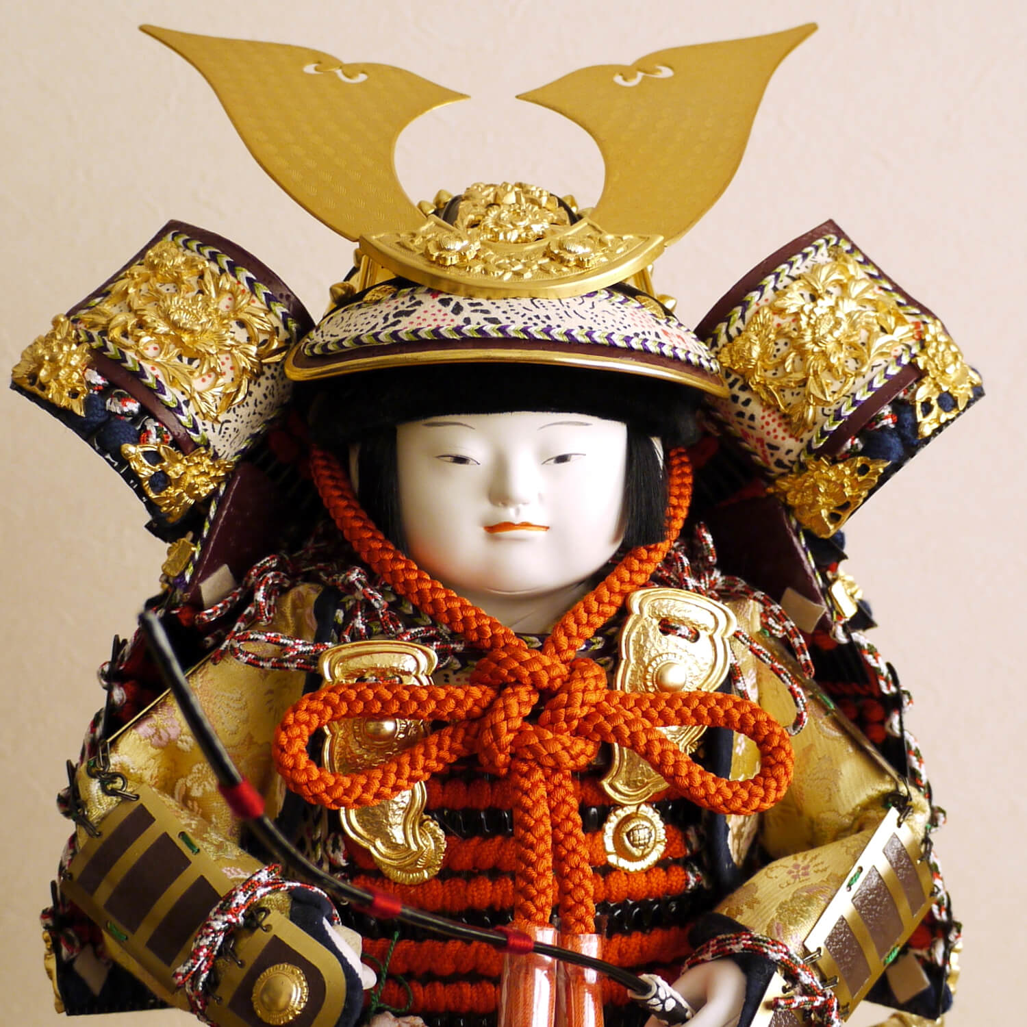 五月人形 最高級 京製 兜飾り 5月人形 端午の節句 京製六寸京鎧着大将