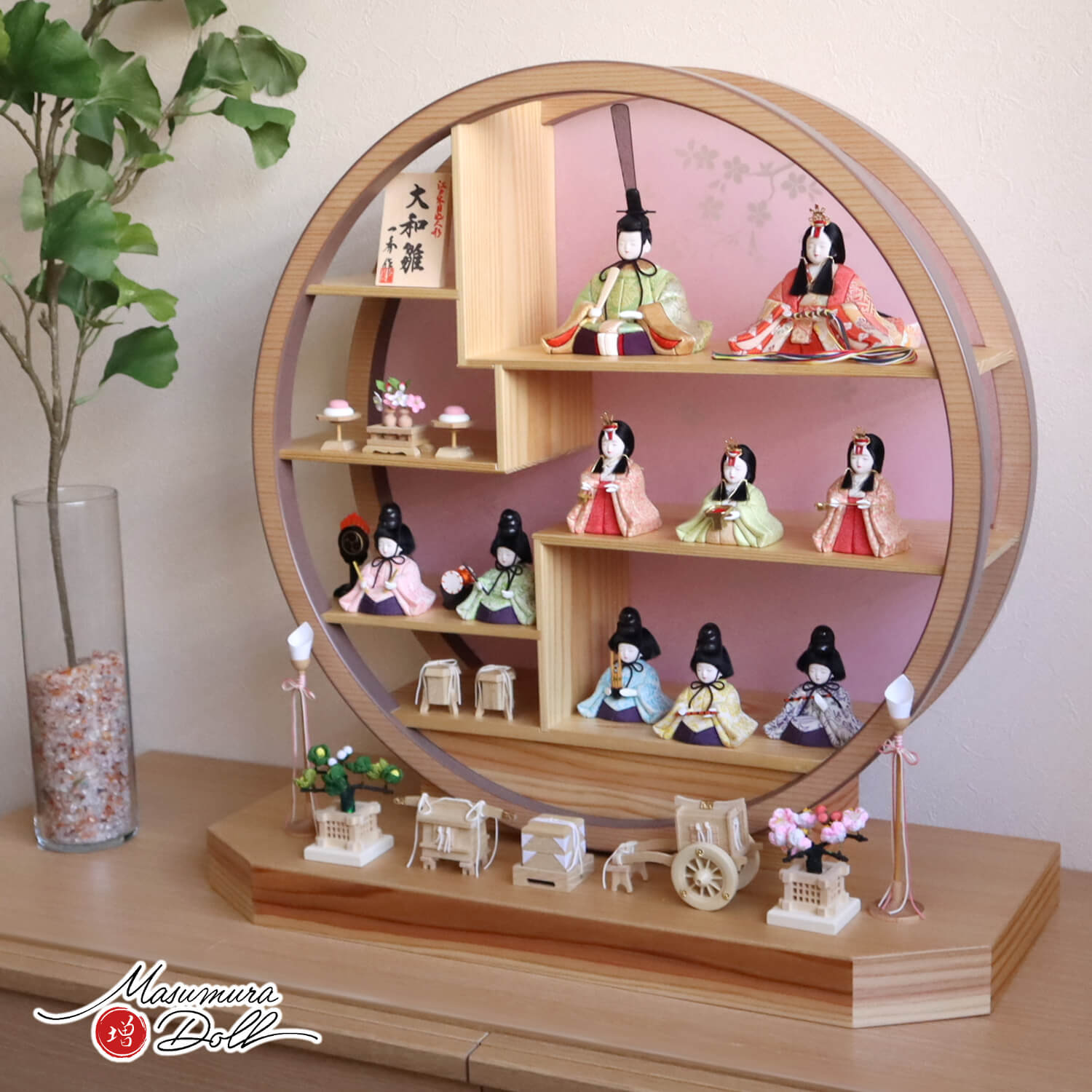 一秀 雛人形 コンパクト モダン おしゃれ インテリア ひな人形