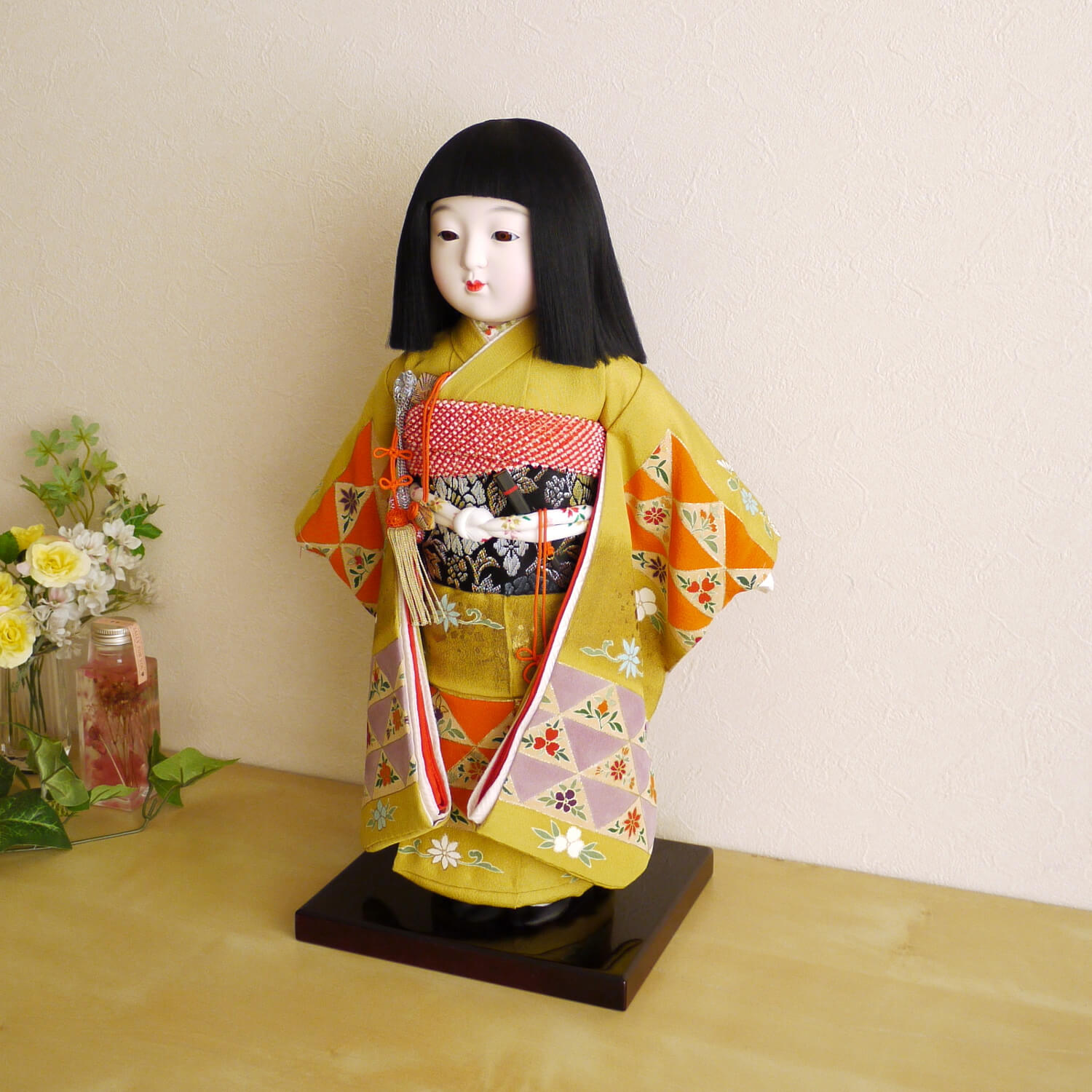 【特注製作】市松人形　無名　アンティーク　可愛い物静かなお嬢さん 市松人形