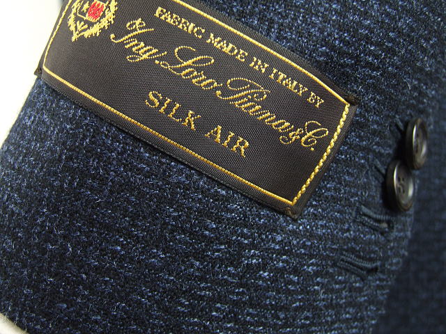 スタイリッシュタイプジャケット【A体】【AB体】【秋冬春】【Loropiana ロロピアーナ SILK AIR】#紺系メランジ調ミックス/茶系メランジ調ミックス｜masutani｜02