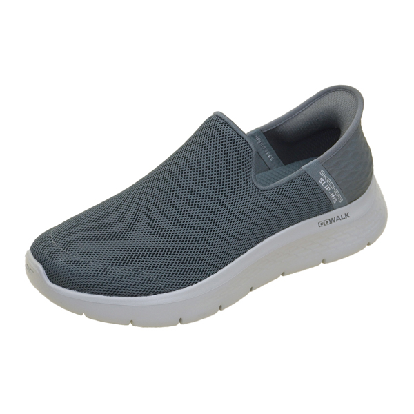 スケッチャーズ SKECHERS GO WALK FLEX - NO HANDS スリップインズ ゴー ウォーク フレックス ノー ハンズ 216491 BBK DKGY カジュアル スリッポン メンズ