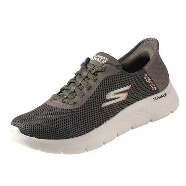 スケッチャーズ SKECHERS GO WALK FLEX HANDS UP スリップインズ ゴー ウォーク フレックス ハンズアップ 216496 BBK BRN カジュアル スリッポン メンズ