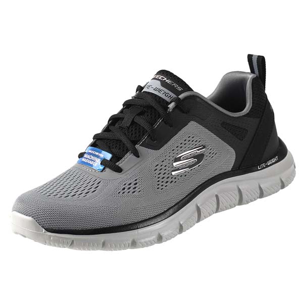 スケッチャーズ SKECHERS TRACK-BROADER 232698 BKCC GYBK NV...