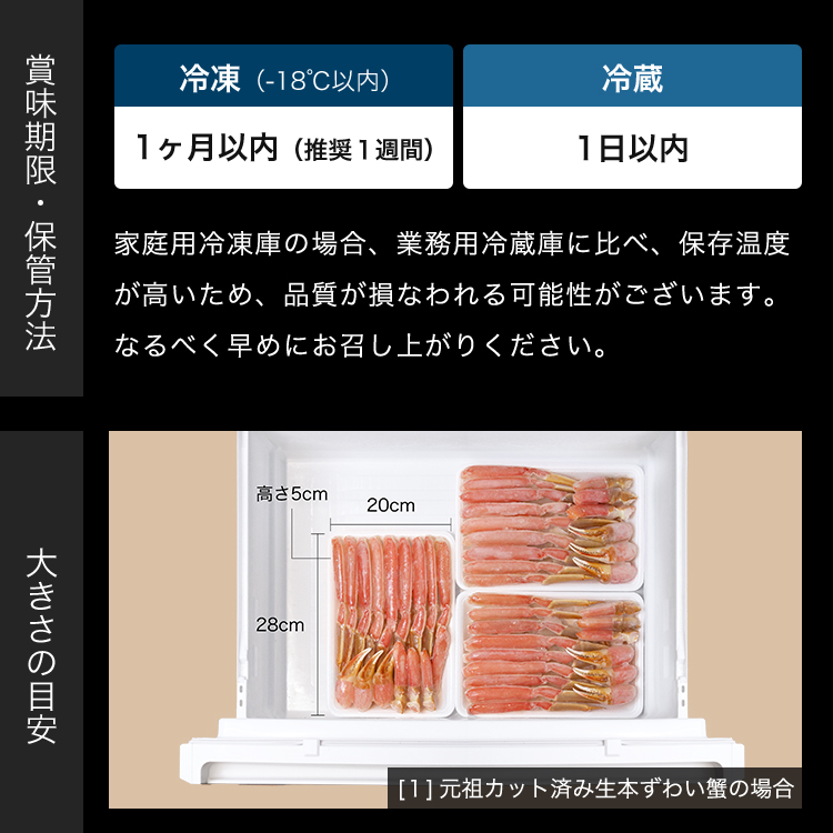 年末配送OK クーポン有 お刺身OK 元祖カット生ズワイ蟹 最大3kg 殻Wカット かに カニ 蟹 ずわい 剥身 フルポーション 棒肉 食品ロス 蟹しゃぶ ギフト 化粧箱 | ますよね | 22