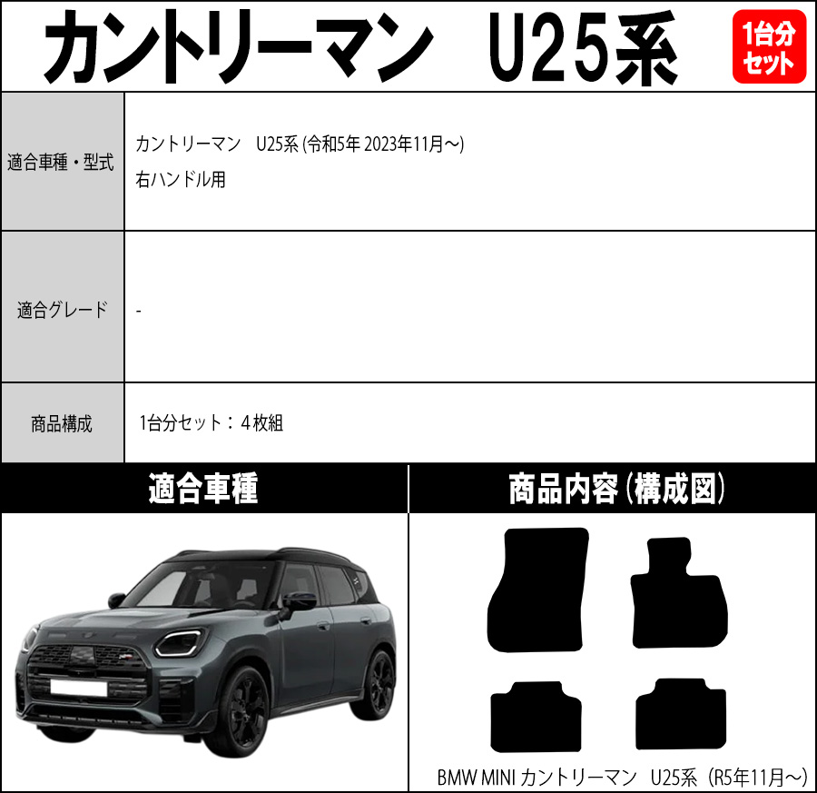 MINI（ミニ） 【ポイント5倍】BMW MINI U25 カントリーマン 1台分 