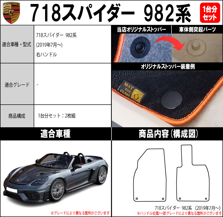 PORSCHE（ポルシェ） 【ポイント5倍】ポルシェ 718スパイダー 982 系