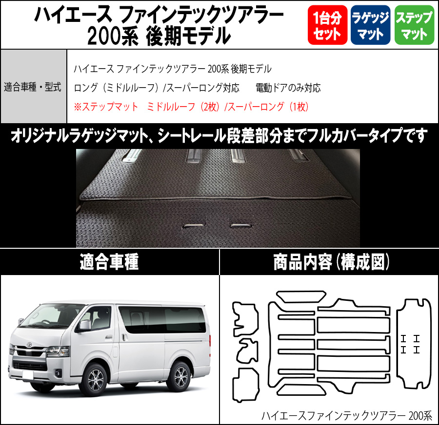 ハイエースワイドフロアマットのおすすめ人気商品一覧 通販 - Yahoo