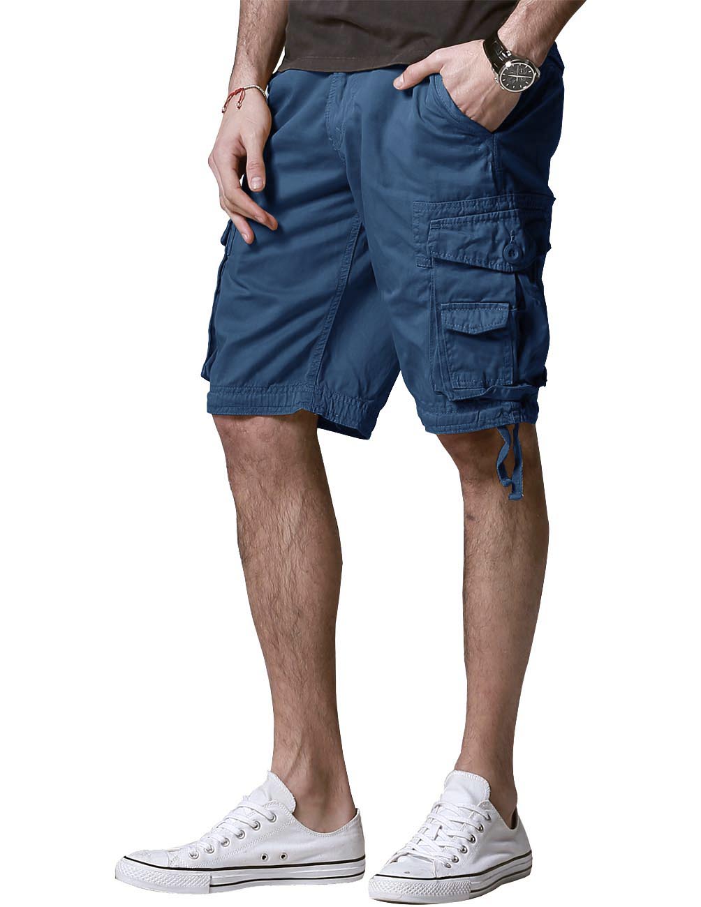 新品 S BRIEFING CARVICO MILITARY ハーフパンツ 青 ブリーフィングゴルフ】MSカルビコミリタリーショートパンツ