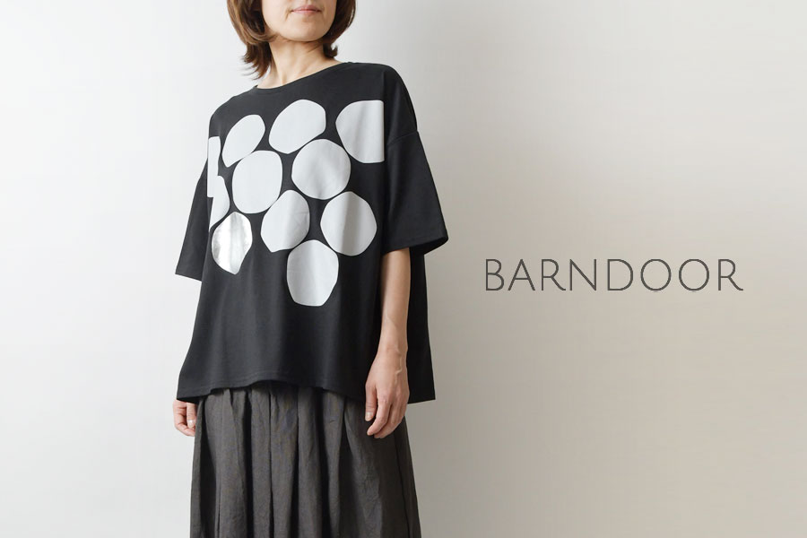 SALE 40%OFF BARNDOOR バーンドア ドルマン ドット プリント Tシャツ