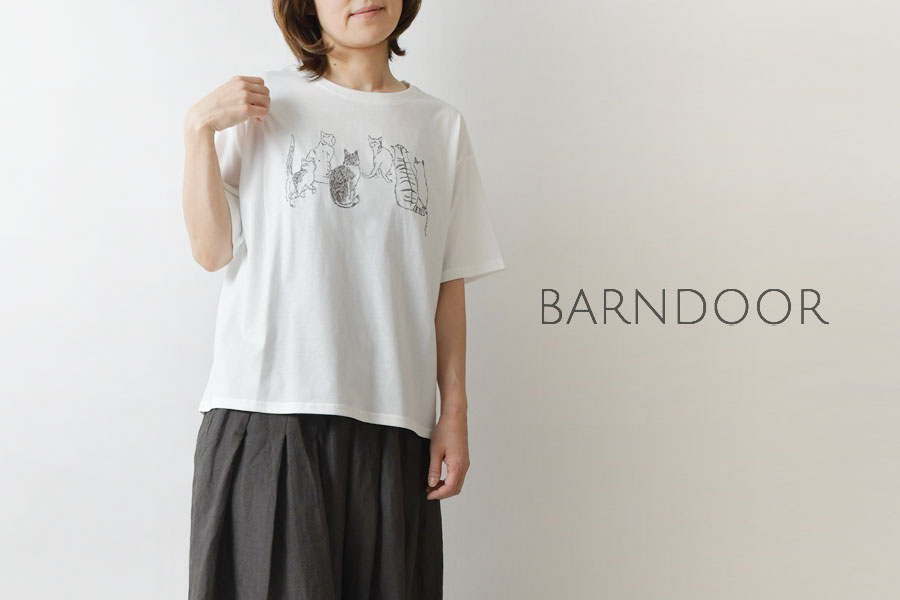 SALE 20%OFF BARNDOOR バーンドア アニマル刺繍 Tシャツ / カットソー