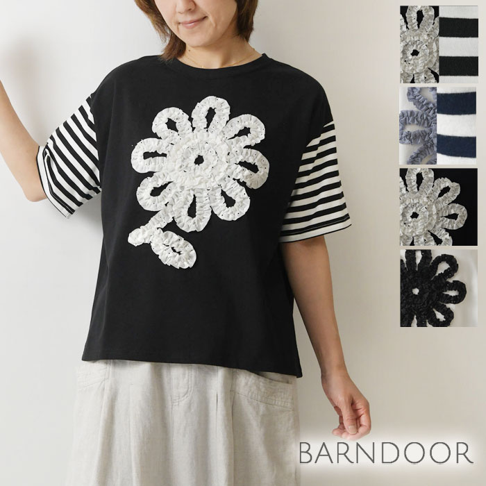 定価17280円 TVドラマ着用 新品未使用コットンフラワープリント半袖ブラウス flower embroidery cut off stripe l/s shirt – CAMPHOR WOOD