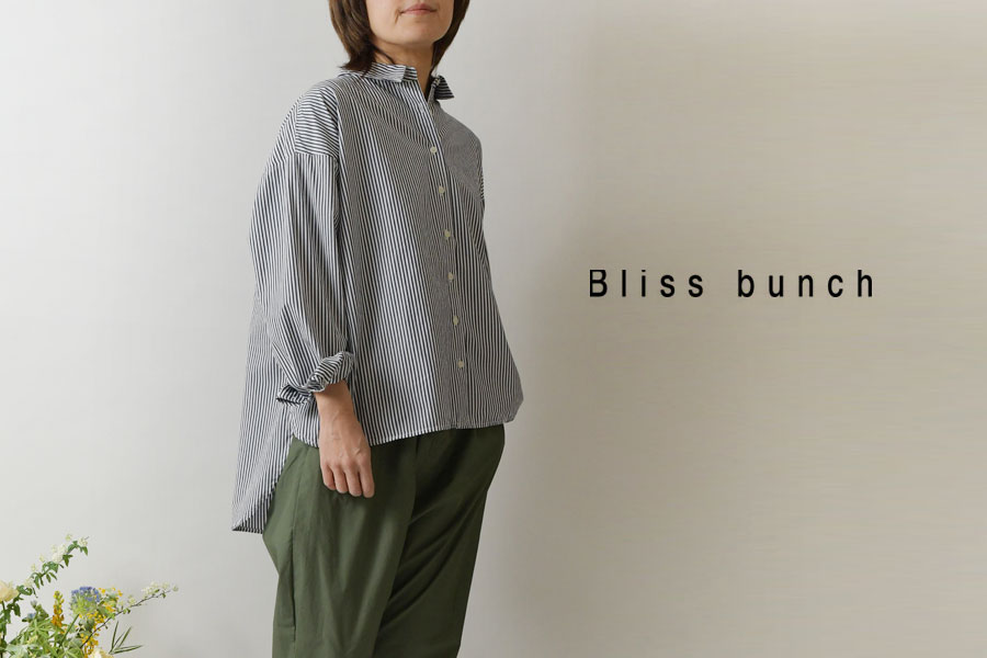 Bliss bunch シャツ レディース ブリスバンチ コットン タイプライター  