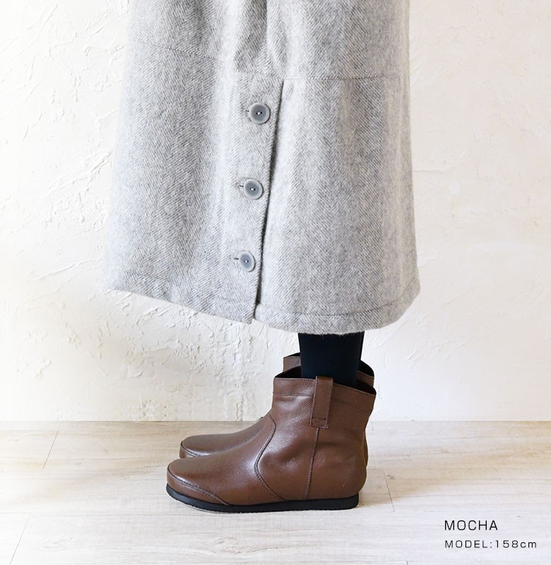 ブーツ レディース Blute ブリューテ ペコス ショート レザー ブーツ 