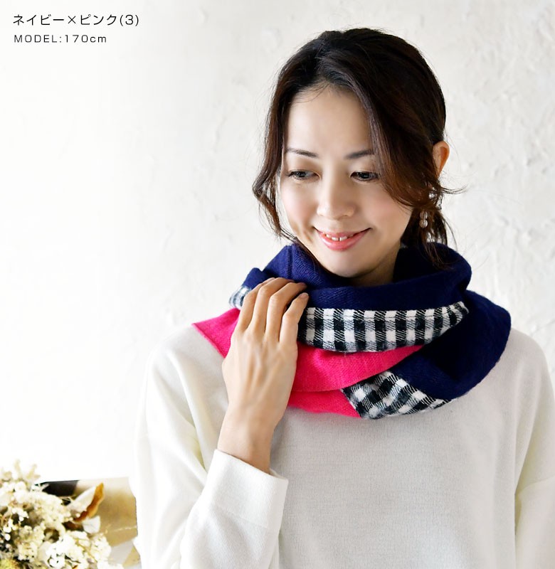 スヌード マフラー メンズ ニット ストール カシミアタッチ 厚手