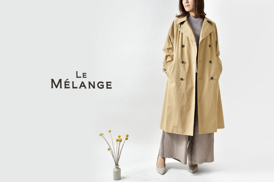 コート レディース Le Melange ルメランジェ トレンチコート 6213901