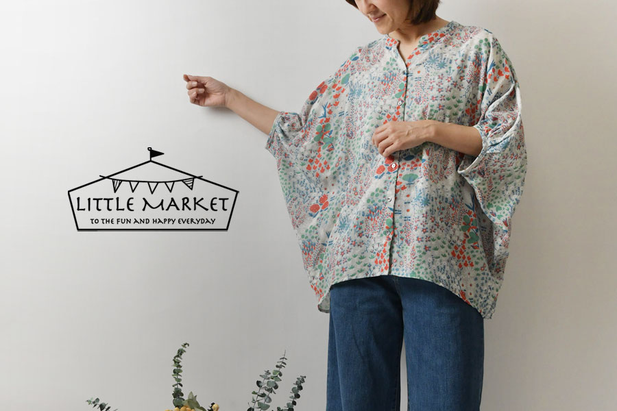 10%OFFクーポン ブラウス レディース LITTLE MARKET リトルマーケット