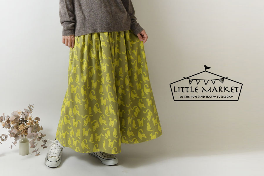 SALE 40%OFF LITTLE MARKET リトルマーケット コットン キャット