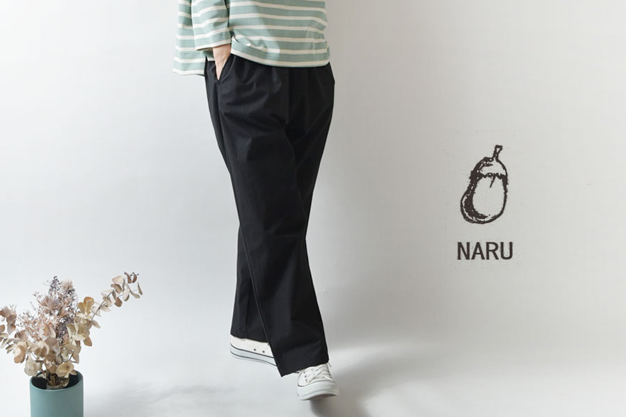 10%OFFクーポン パンツ NARU ナル コットン 30s ウェザー ニドム 加工