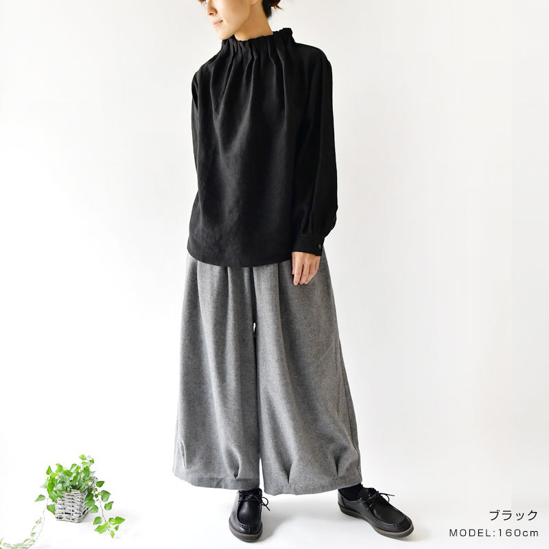 10%OFFクーポン ブラウス レディース nous rendent heureux ヌー