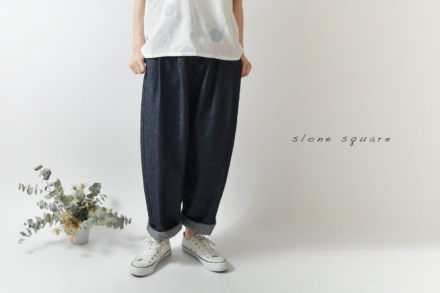 10%OFFクーポン デニムパンツ レディース slone square スロンスクエア