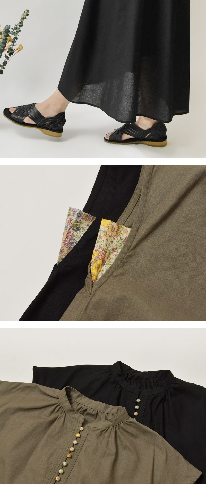 sosotto（ソソット） 10%OFFクーポン ワンピース レディース 綿 麻