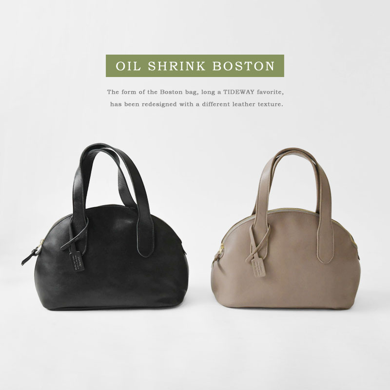 【TIDE WAY タイド ウェイ】オイル シュリンク ボストン
