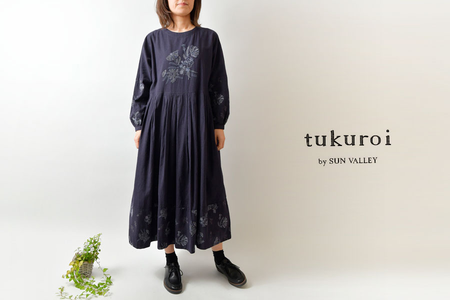 SALE 30%OFF tukuroi ツクロイ サンバレー sun valley コットン リネン 総柄 × モチーフ 刺繍 ドルマン 切替  ワンピース(tk226222)春 夏 レディース ナチュラル :tuku-tk226222:Matilda - 通販 - Yahoo!ショッピング