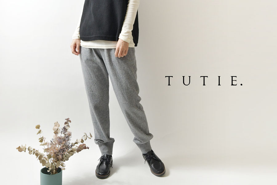 10%OFFクーポン パンツ レディース TUTIE. ツチエ コットン 接結