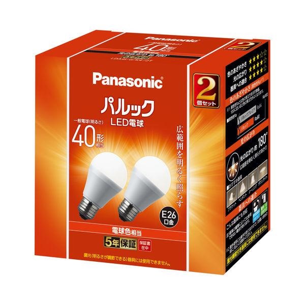 Panasonic パルック LED電球 一般電球タイプ E26口金 40形 電球色 広配光 LDA4LGK42T（2個入）/ パナソニック｜matinozakka